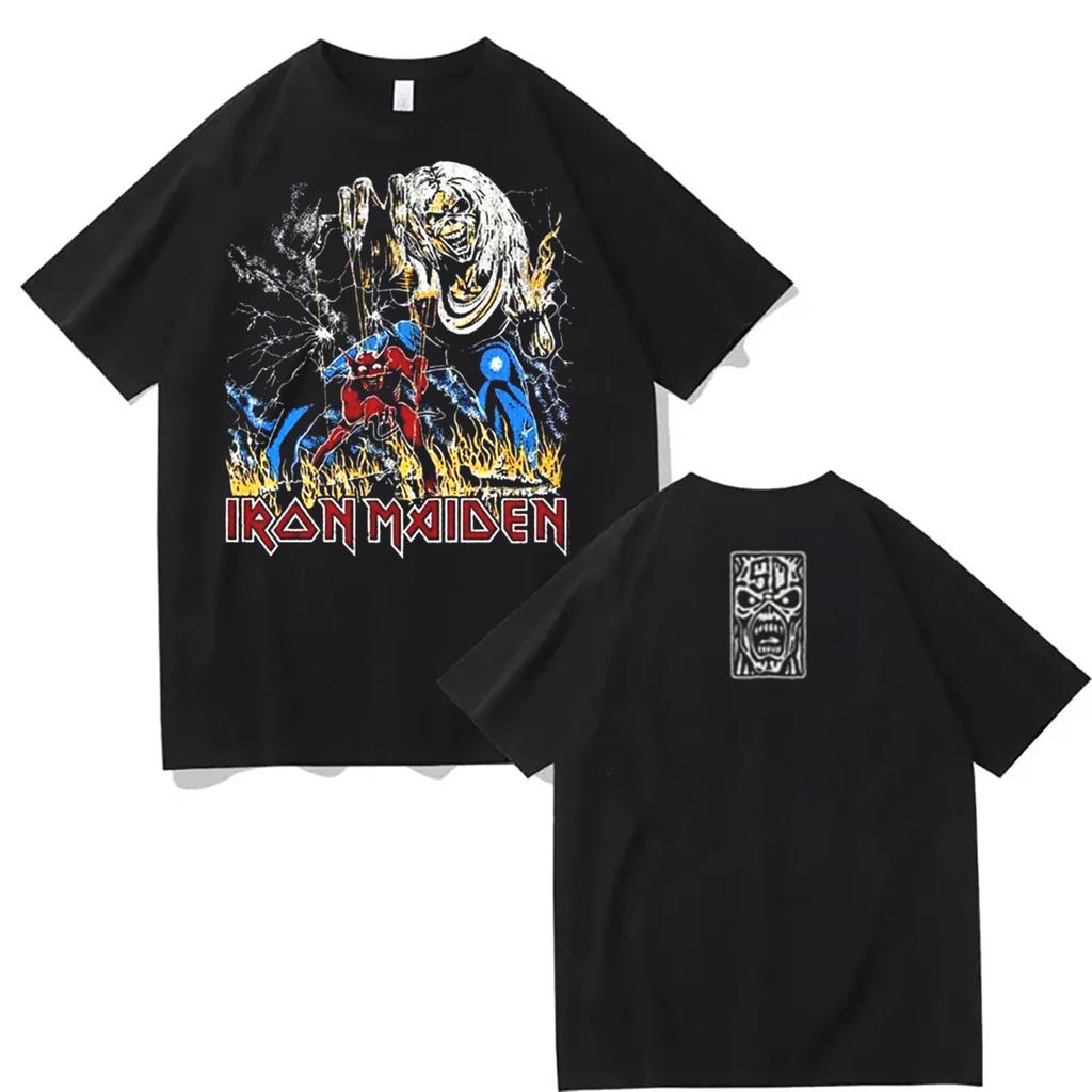 Мужские футболки Iron Maiden Run for Your Lives World Tour 2025 Арнем Нидерланды Голландский эксклюзивный мерч футболка на Gelredome