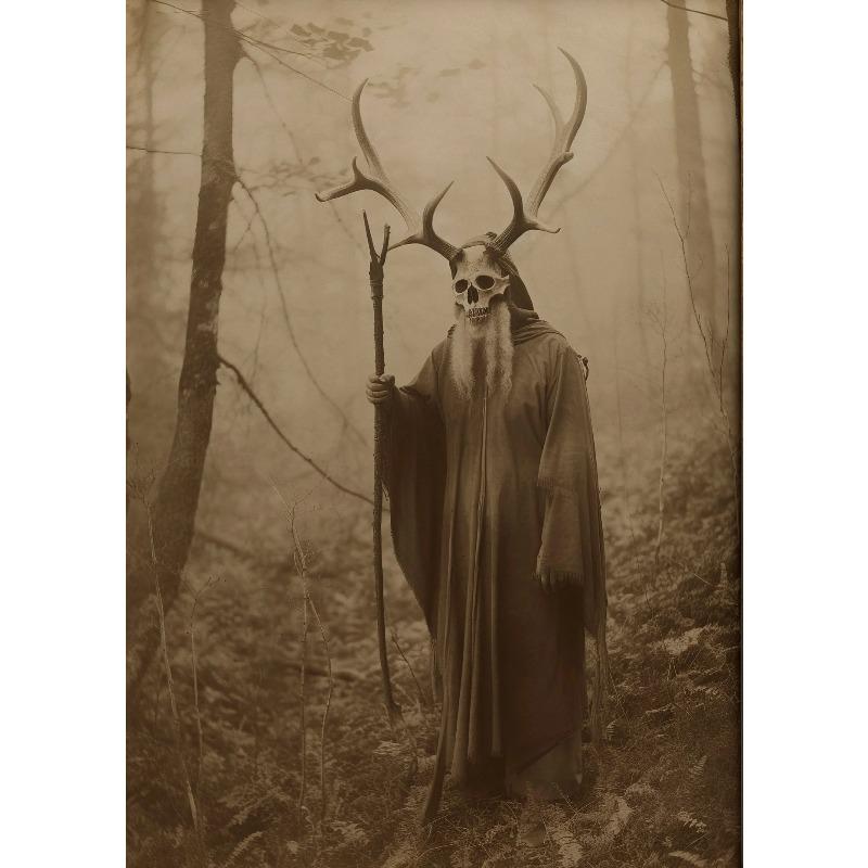 Dark Academia Art Haunting Ghost Poster Prints Halloween Home Decor Haunted House Gothic Vampire Canvas Painting Wall Art