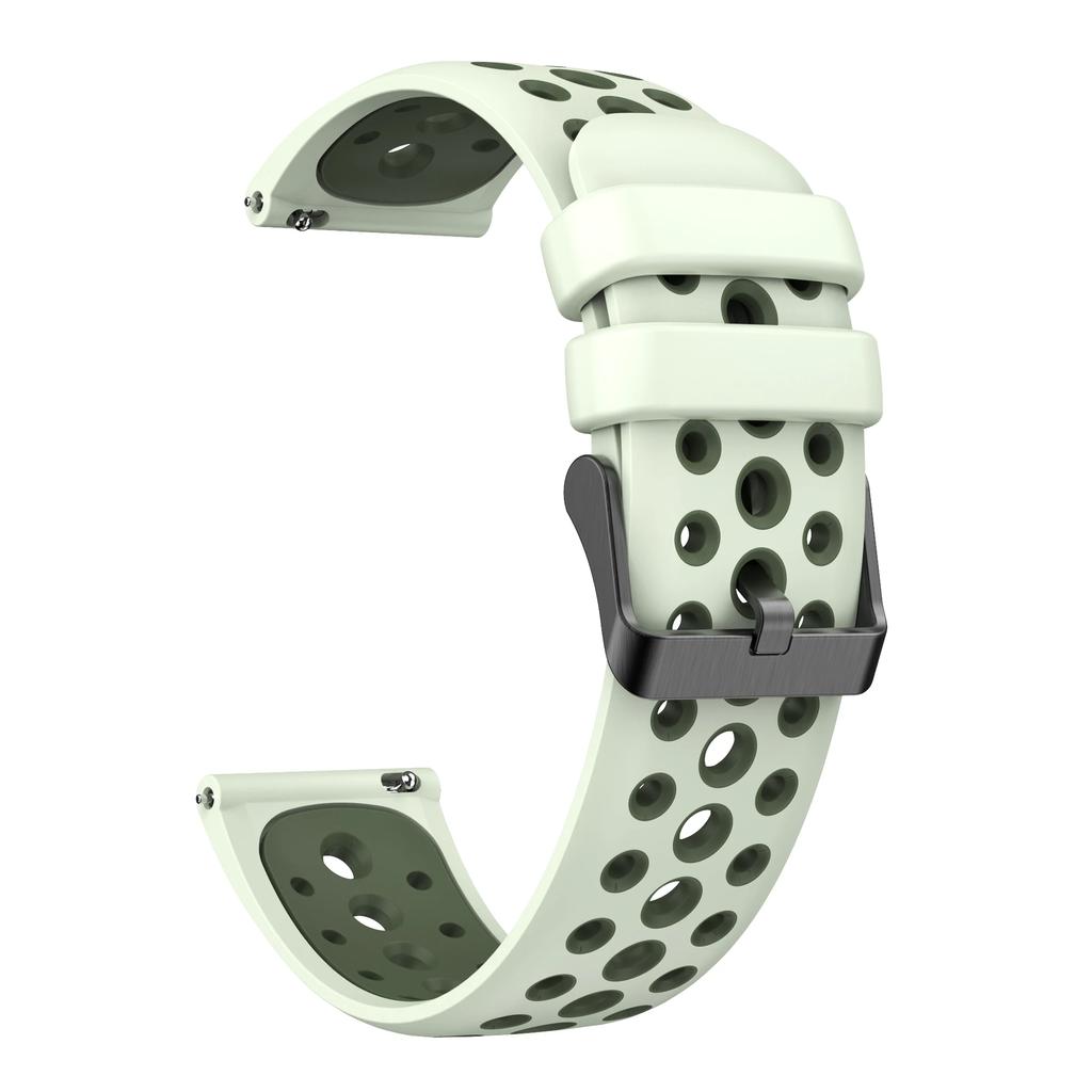 Мягкий двухцветный силиконовый ремешок 20 мм 22 мм для Garmin Vivoactive 6 5 4 / Forerunner 265 255 165 245 Music / Venu 3 2 Plus