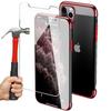 Case for iPhone 12 Pro Max (6.7 ") Pack of 2 Tempered Glass Chrome-Plated Anti-Shock Red