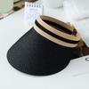 Outdoor Portable Wide Brim Anti-UV Sun Hat Visors Beach Hat Straw Cap