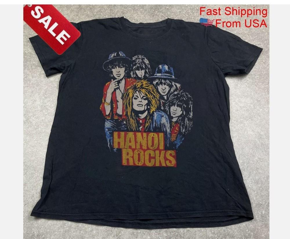 Новая группа Hanoi Rocks Подарок для фанатов Унисекс S-5XL Рубашка Унисекс Футболка