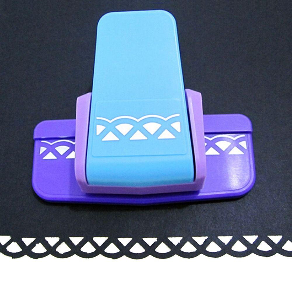 Резак для бумаги Декоративный бордюр S Дизайн цветка Сделай сам Скрапбукинг Тиснение Дырокол Фигурный бордюрный дырокол