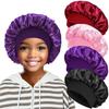 Children's Satin Sleep Cap - Soft Elastic Silk-like Hair Care Hat