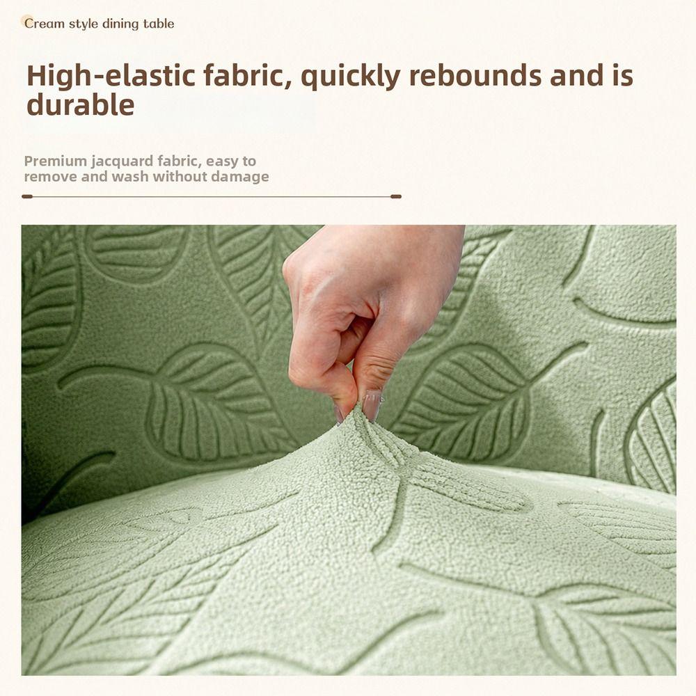 Solid Color Chair Seat Cover Leaf Stool Cover Universal Fiit Stool Case for Square Chairs