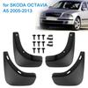 Car Accessories for SKODA OCTAVIA A5 2005-2013 Splash Guards Front Rear Fender Mudguards 4 PCS Car Mud Flaps