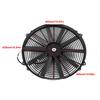 24V 16-inch Universal Slim Push-Pull Electric Radiator Cooling Fan, 120W, for Cars, Trucks, and RVs