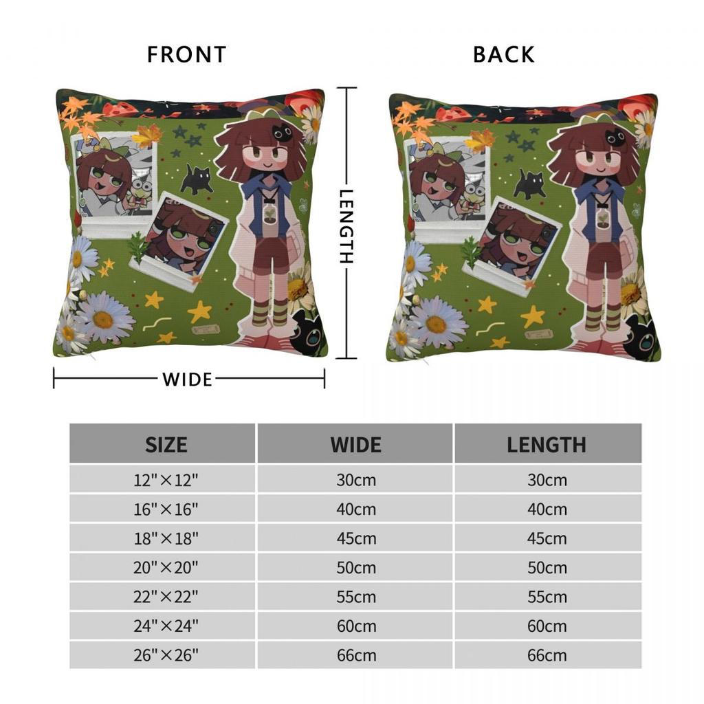 Claire Miss Circle Cartoon Pillow Case Fundamental Paper Education Cushion Covers Creative Decor Pillowcase For Home 40*40Cm