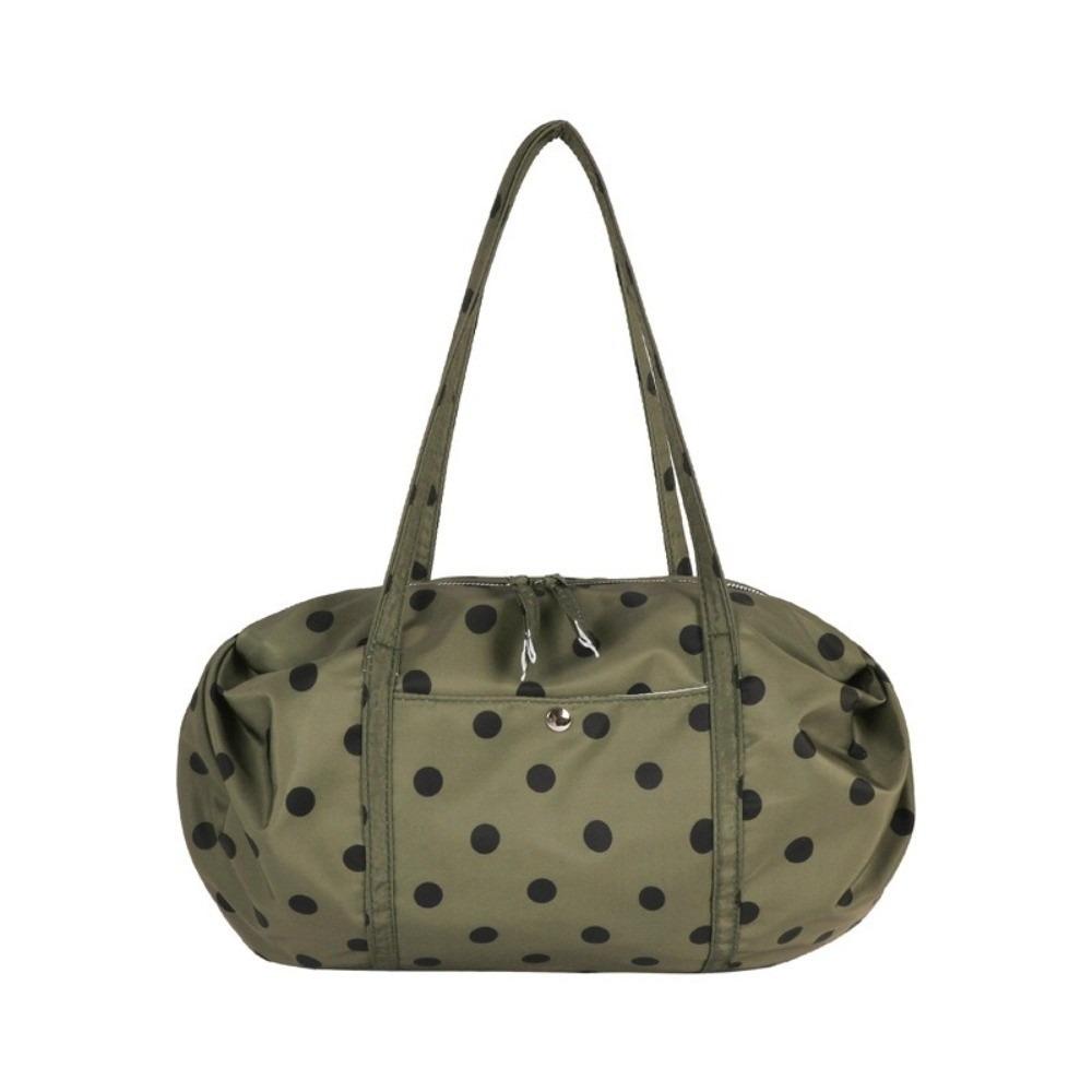 Lightweight Foldable Storage Bag Large Capacity Bowling Bag Fashion Nylon Handbag Women