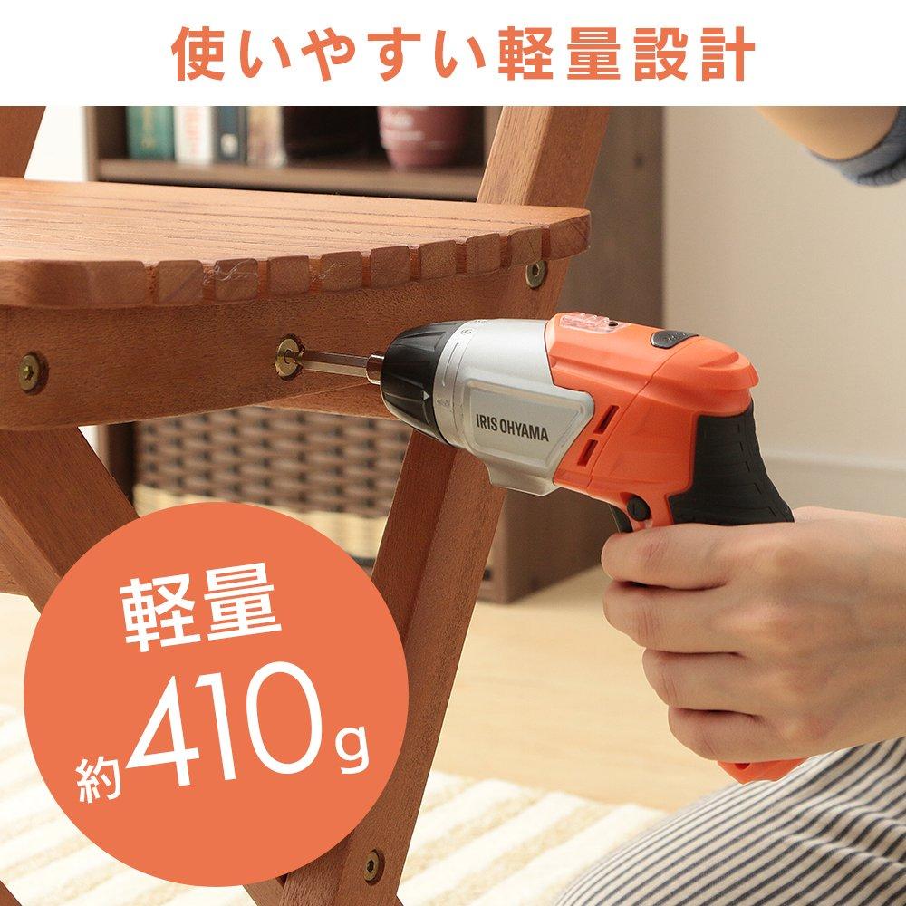 Аккумуляторная дрель-шуруповерт Iris Ohyama, набор из 12 шт. JCD-421-D