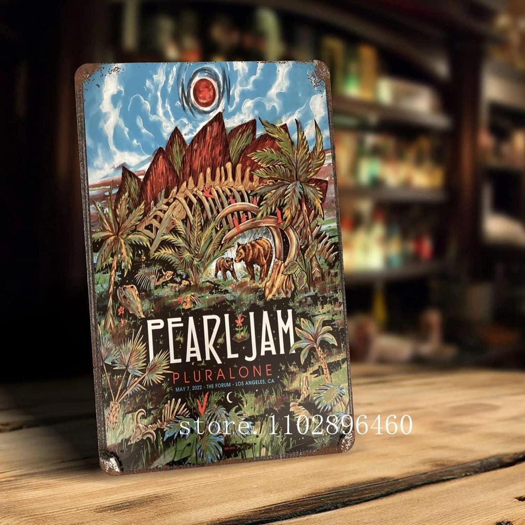 pearl jam Metal Plaques & Signs wall decor Vintage Tin Signs Captain Metal Poster Decor for Bar Pub Club Wall Decoration