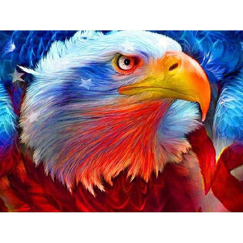Новый 5D DIY алмазная живопись голова орла Алмазная вышивка животных вышивка крестиком полная круглая дрель домашний декор ручной художественный подарок