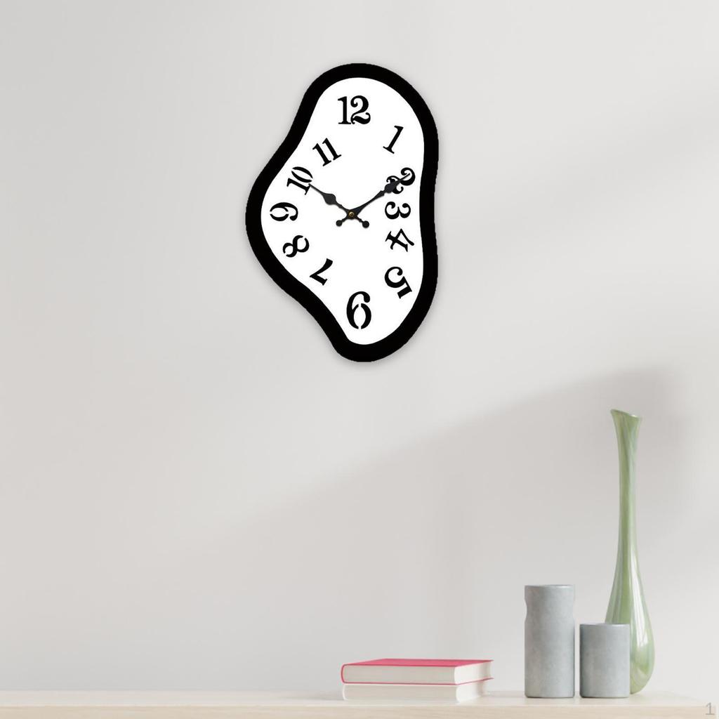 Плавление Настенные часы Часы Спальня Кухня Декоративный Подарок Подвесные Бесшумные для Вечеринки Фермерский дом