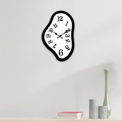 Плавление Настенные часы Часы Спальня Кухня Декоративный Подарок Подвесные Бесшумные для Вечеринки Фермерский дом