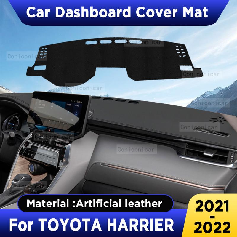 For TOYOTA HARRIER Car Dashboard Cover Mat Dash Board Sun Shade Anti-UV Pad Artificial Leather sun-proof Accessories