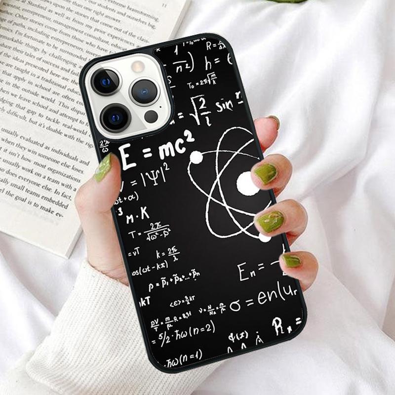 Чехол для телефона 'Мозги Гик Наука Математика Физика Формулы' для iPhone 17 Air 16 16e 12 11 13 14 15 Pro Max для Apple Plus
