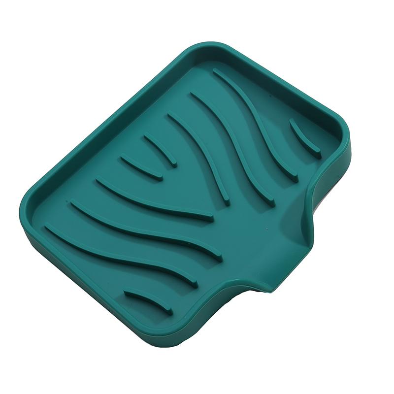 Bathroom Silicone Flexible Soap Dishes Storage Holder Soapbox Plate Tray Drain Bath Tools
