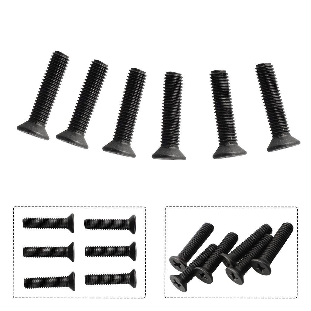 6Pcs Drill Chuck Shank Adapter Screws Fixing Screw M5/M6 22mm Left Hand Thread For UNF Drill Chuck Shank Adapter