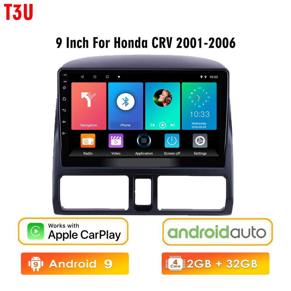 icreative Автомобильная стереосистема 2 Din Android для Honda CRV CR-V 2001-2006, автомобильное радио, мультимедийный плеер, навигация, WIFI, FM BT, GPS, автомагнитола, головное устройство