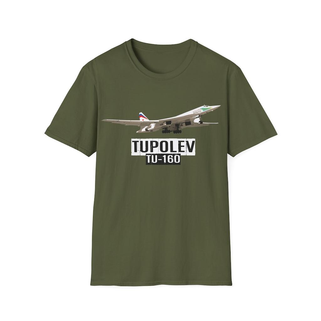 Russian Air Force Tupolev Tu160 Heavy Strategic Bomber TShirt 100 Cotton ONeck Short Sleeve Casual Mens Tshirt Size S3XL