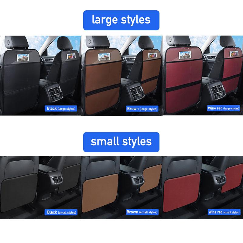 SEAMETAL Защитник спинки сиденья из ПУ кожи Универсальный интерьер Авто Защитные накладки от ударов по спинкам сидений Автомобильные коврики против ударов ногами от детей Аксессуары