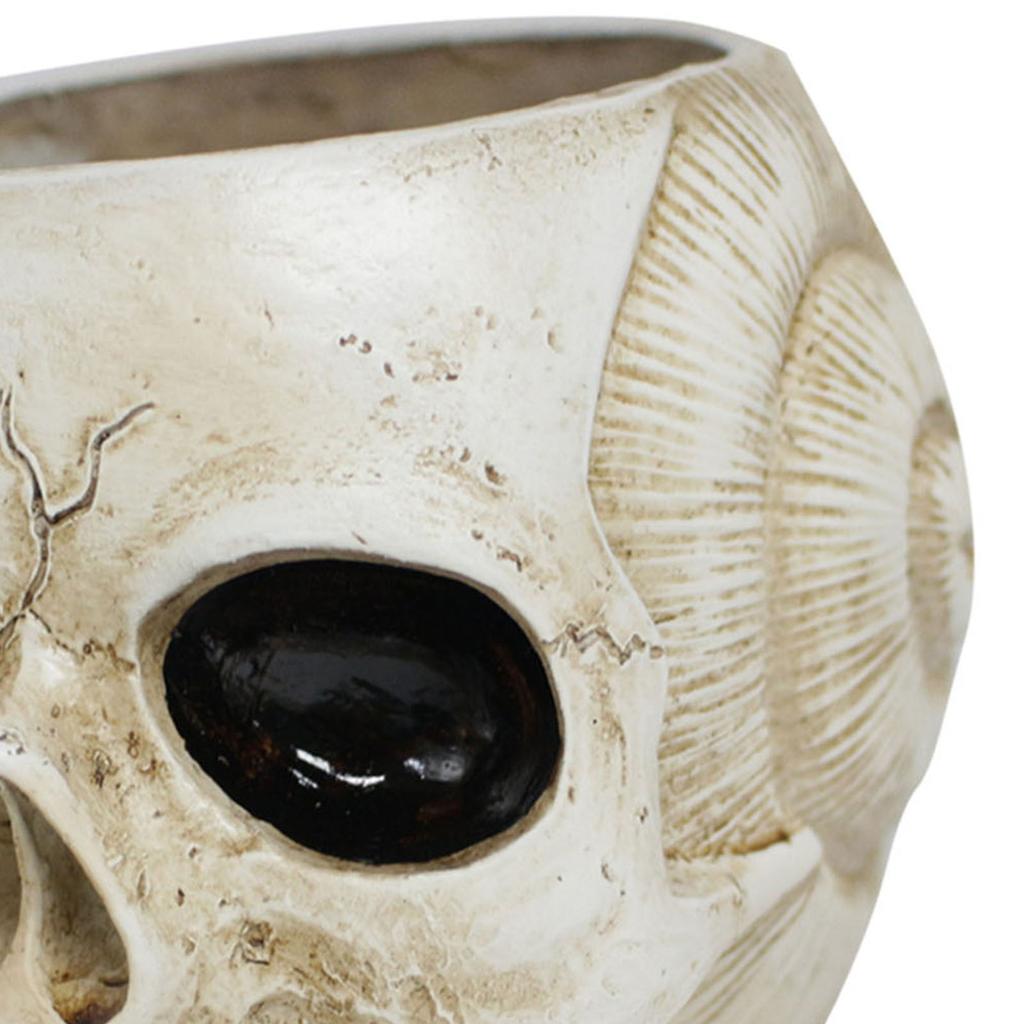 Смола Череп Формы Цветочный Горшок Готический Суккулентный Кашпо Держатель Орнамент для Дома Офиса Декора