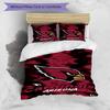 Arizona Cardinals Design Bed Bedding Set 1 Duvet Cover + 2 Pillowcases Soft Breathable Household Bed Linens