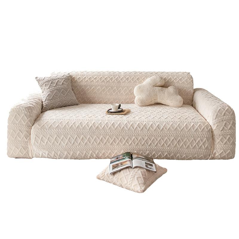 Осенне-зимний утолщенный удобный бархатный всеохватывающий чехол для дивана, натяжной чехол для дивана, простой современный, эластичный, универсальный, новый стиль