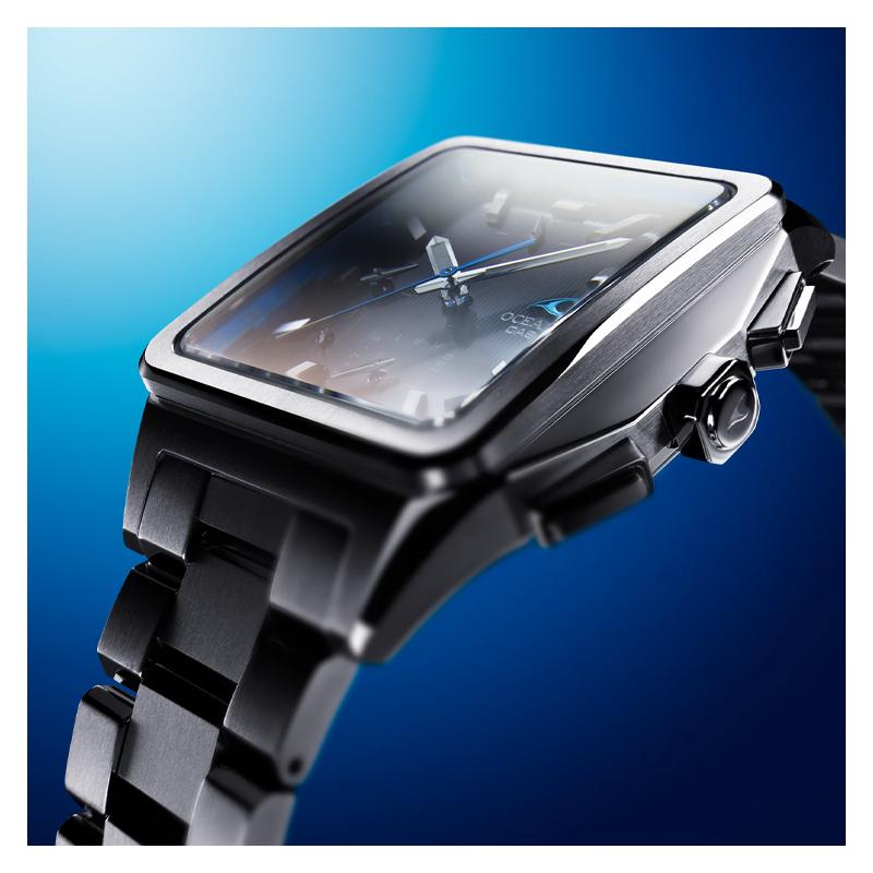 Casio Серия OCEANUS-Посейдон 5000 Модный Мировой Час и Дата Солнечный Кварцевый Механизм Титановый Ремешок Японский и Корейский OCW-T5000-1AJF