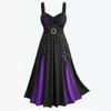 Women’s Cool Solid Gothic Lace Insert Butterfly Sleeve Dress