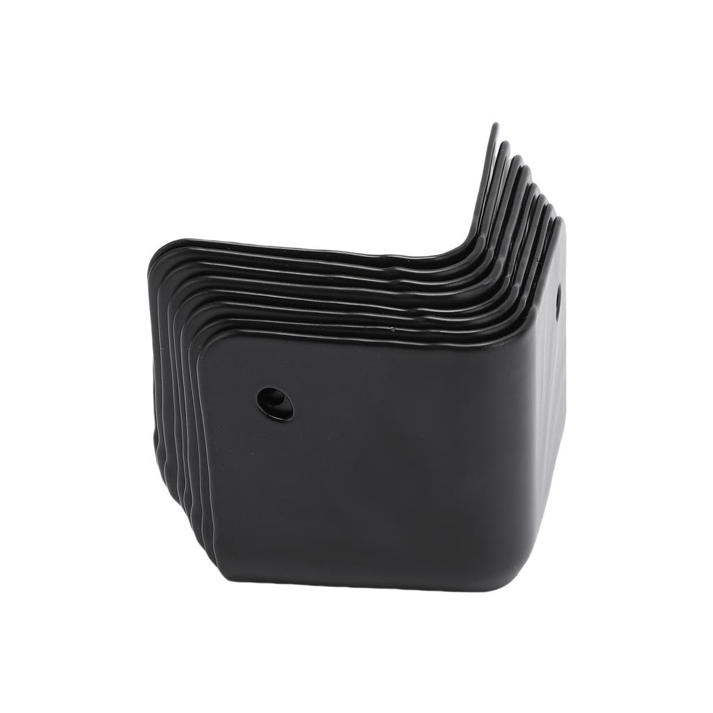 8pcs Corner Protector Black Bump Proof Metal Corner Guard for Speaker Guitar Amp Cabinet Furniture