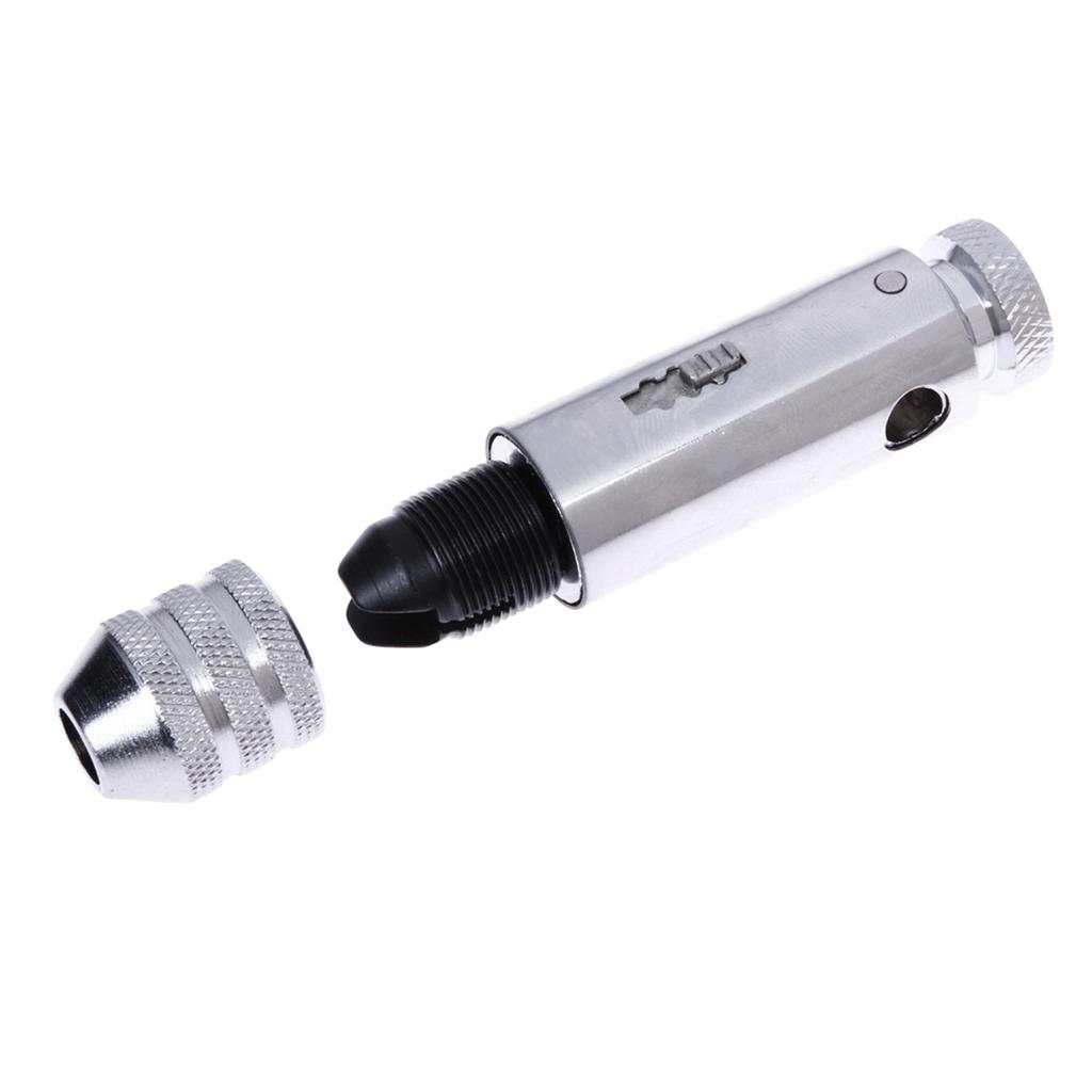 Upgraded T-Handle Ratchet Tap Holder Wrench Adjustable with M3-M8 Metric Tread Tap Manual Tapping Accessories Alloy