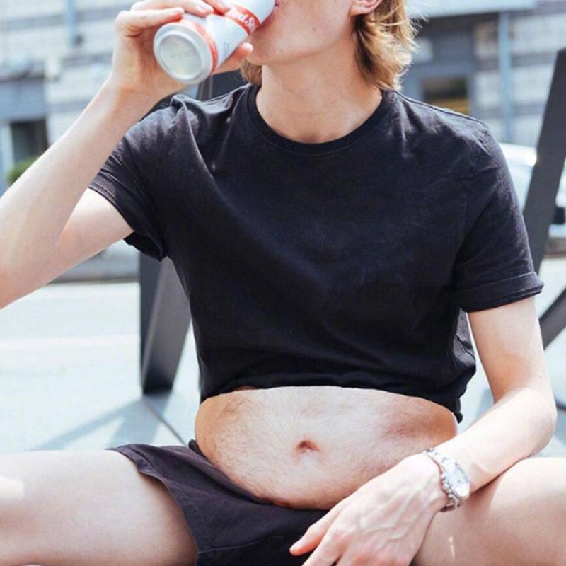 3D Beer Belly Waist Bag PU Novelty Anti-theft Organizer Pouch Fanny Pack