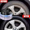 Plastic Refurbishment Polish Paste 30g, Car Interior Dashboard Trim Restorer Wax, Deep Black Shine & UV Protection for Faded Bumper Door Panels