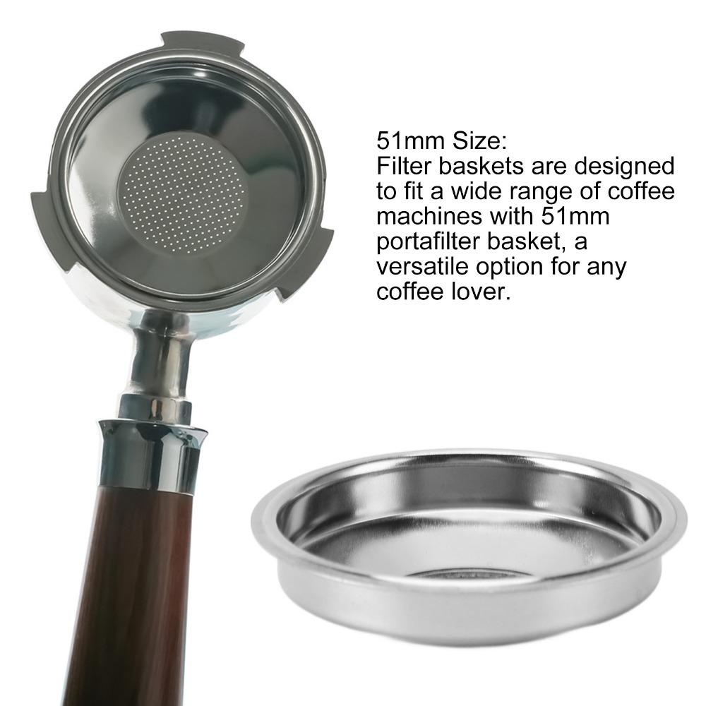 Reusable Coffee Portafilter Basket Single Layer Single Layer Filter Basket Home Use