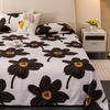 Черные цветы Простыня мультяшный цветочный постельный комплект для девочек женщин декор для спальни простыня 3 шт. полиэстеровые простыни с 2 наволочками