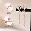 Morganite Earrings for Women Popular April Birthstone Hypoallergenic Silver 925 Earrings Drop Brand Stylish Anniversary Birthday Present Day White Day