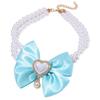 Lightweight Pet Pearl Necklace Shiny Pet Necklace Collar  Suitable for Small To Medium Dogs