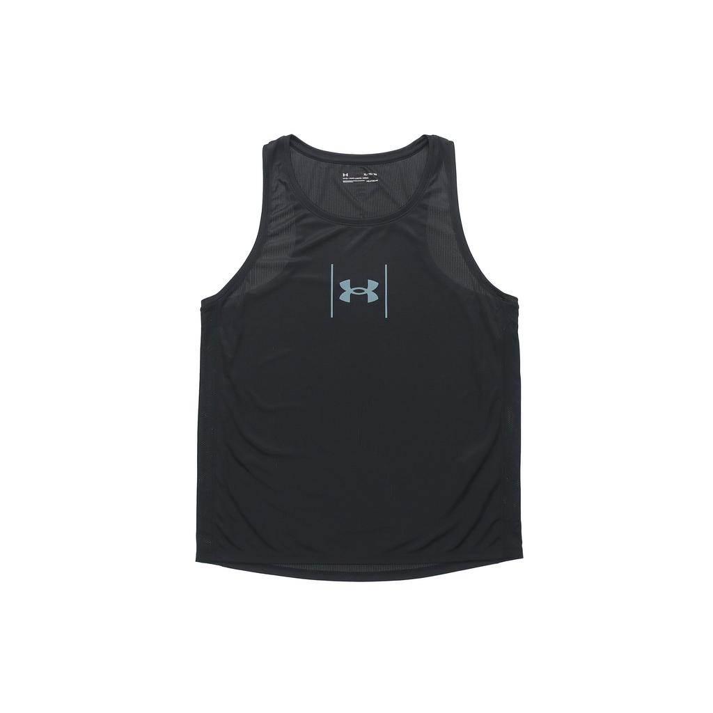 Under Armour Speed Stride Shock Быстросохнущий Дышащий Беговой Майка Мужские Топы Черный 1356175-001