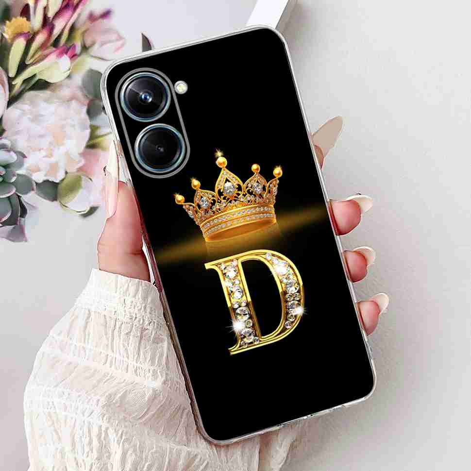 Чехол для Realme 10 Pro Милый чехол с буквами для пары Ударопрочный чехол для телефона Для Realme 10 Realme10 Pro 5G Мягкий силикон Fundas