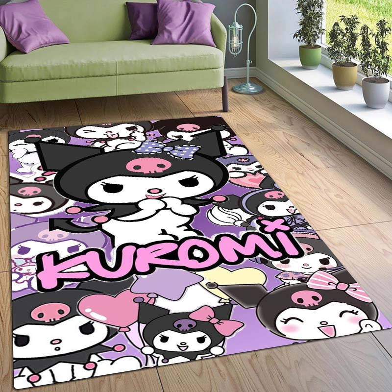 This Brand New (Kuromi) Rug Is Perfect for Home Décor and Can Be Used in Game Rooms, Bedrooms, Living Rooms and Other Spaces.2