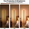 Floor Light RGB Color Changing Dimmable Height 120cm Stand Light Indirect Lighting Control DIY Mode Timing Function Suitable for Living App/Remote &