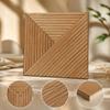 Slatted Acoustic Panel UV Printed 3D Wall Panel New Wall Sticker  Studio