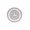 DQQ3   Car Key Start Button Decoration Ring Diamond Rhinestone Circle for Mercedes Benz W211 W204 W210 W203 CLA GLA Auto Accessories