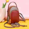 Women Handbag Color Genuine Leather Shoulder Bag Fashion Luxury Female Messenger Bag Designer Mini Mobile Phone Bags and Wallets