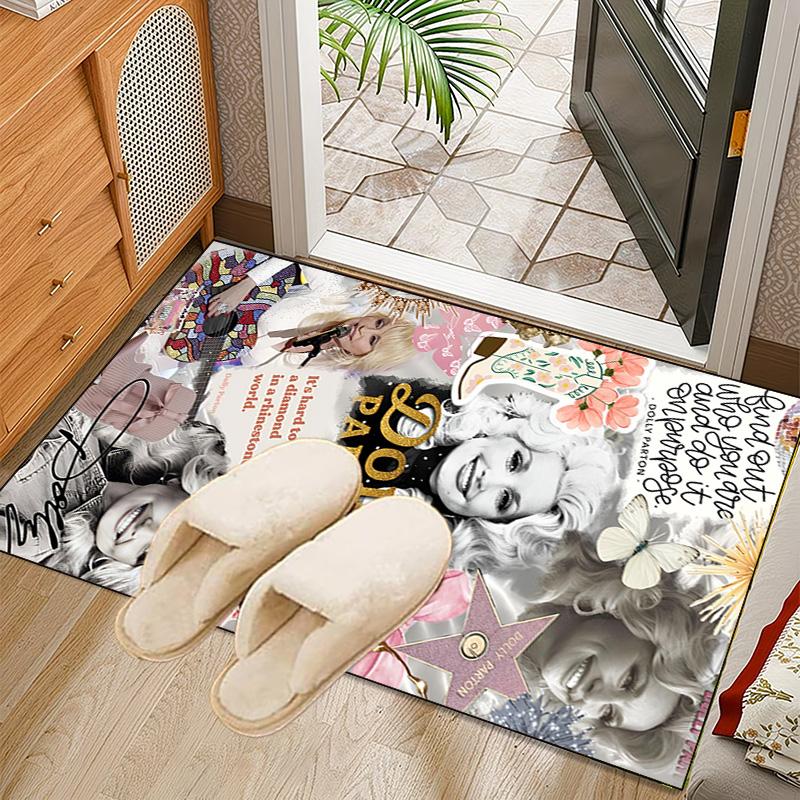 Dolly Memorial Tribute Rug Office Carpet Non-Slip Mat, Chair Rug Floor Covering for Gaming, Bedroom, Living Room , Home Decor Christmas Gift