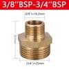 Латунный трубный шестигранный ниппельный фитинг 1/8" 1/4" 3/8" 1/2" 3/4" 1" BSP наружная резьба быстроразъемный адаптер соединитель для воды нефти газа