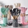 12/14Pcs/Set Eco-Friendly Silicone Kitchenware Set Multi-functional Baking Shovel  Kitchen Use