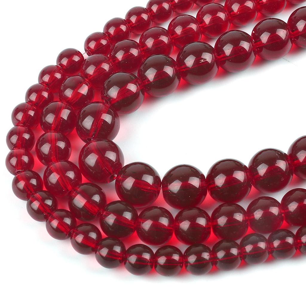 Хрустальные стеклянные бусины, стеклянные бусины с имитацией граната, свободные бусины-разделители для изготовления ювелирных изделий своими руками, браслета и ожерелья