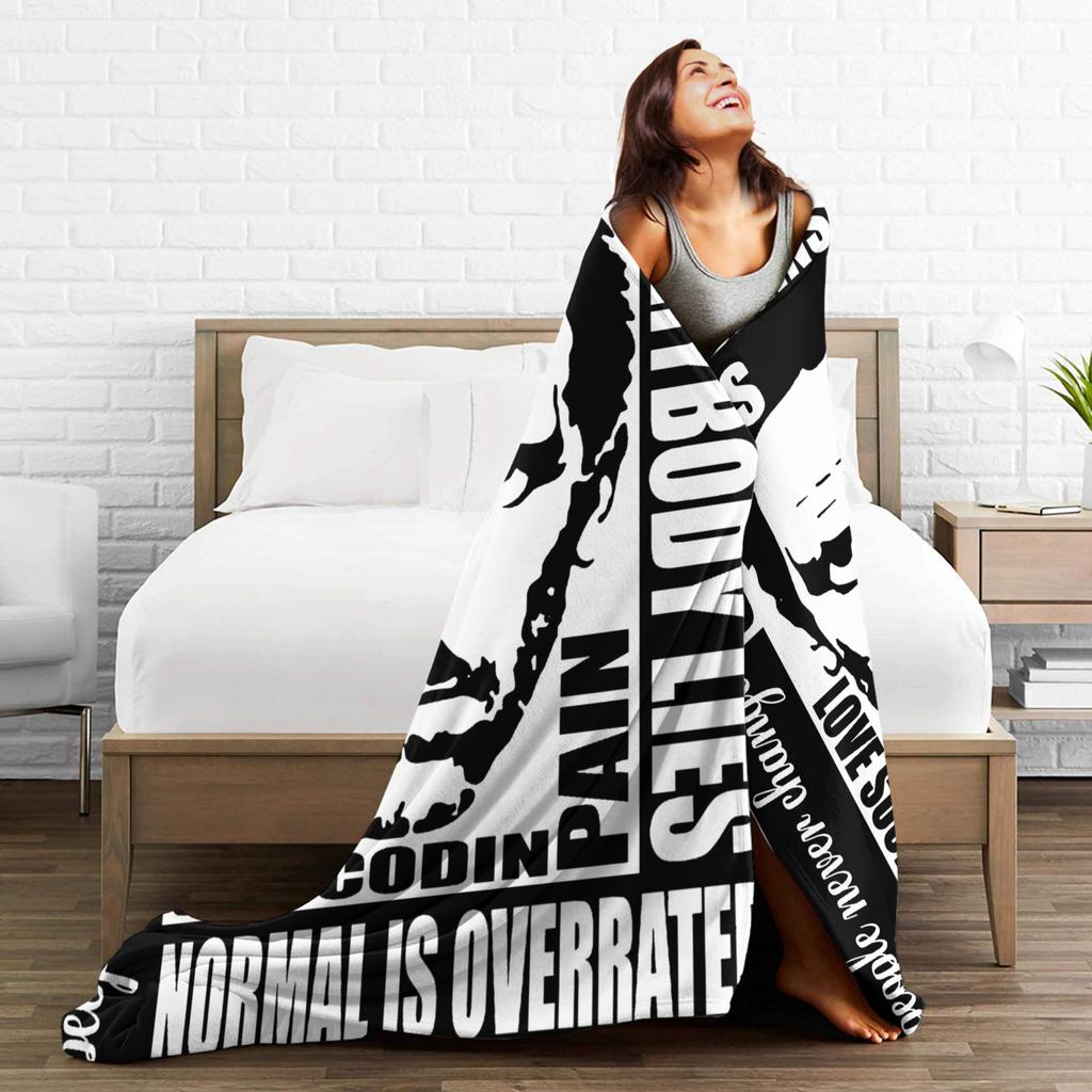 Dr Gregory House MD Warm Soft Blanket Travel Office Plush Throw Blanket Graphic Outdoor Flannel Bedspread Sofa Bed Cover